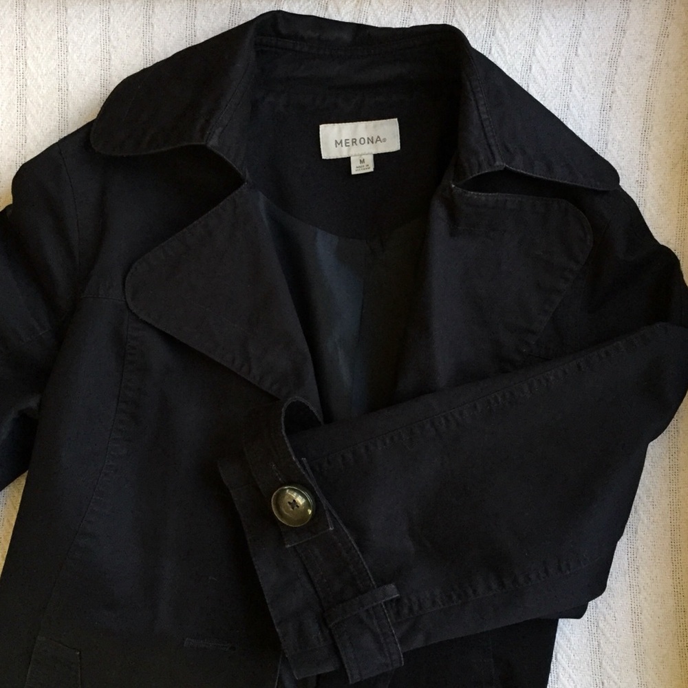Merona Bell Sleeve Lightweight Black Jacket